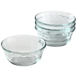 Pyrex 4.88 in. W x 4.88 in. L Custard Cups Clear