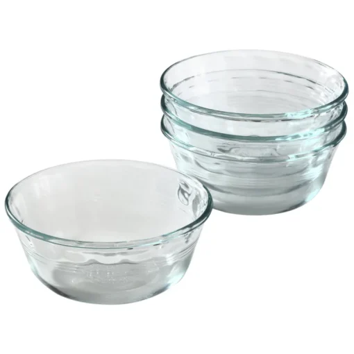 Pyrex 4.88 in. W x 4.88 in. L Custard Cups Clear