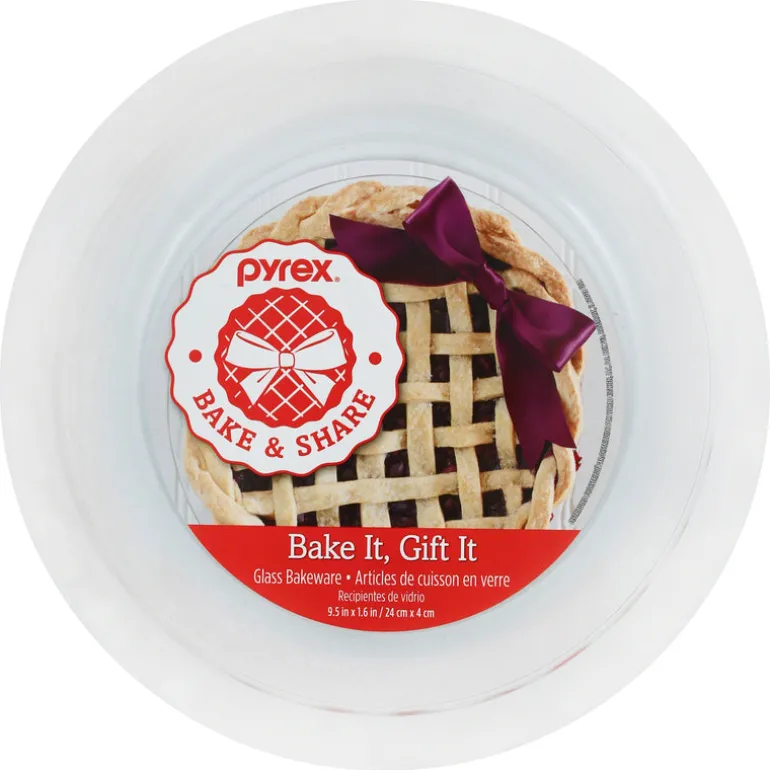Pyrex 9.5 in. W x 9-1/2 in. L Pie Plate Clear (Pack of 6)