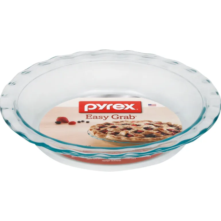 Pyrex 9.5 in. W x 9-1/2 in. L Pie Plate Clear (Pack of 6)