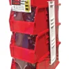 Quantum Storage 5-1/2 in. W X 11 in. H Stack and Hang Bin Polypropylene 4 pk Red