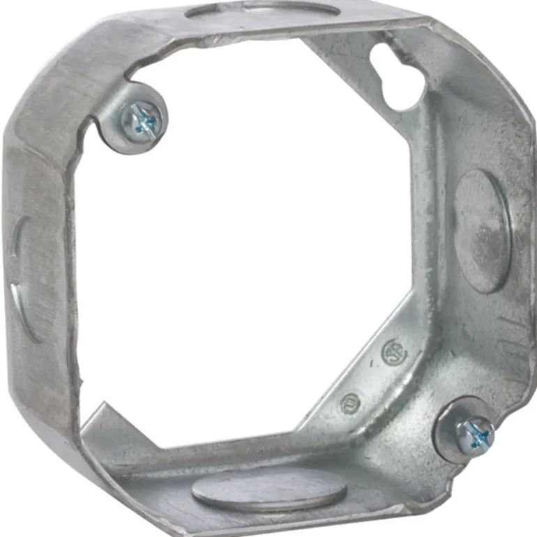 Raco 15.5 cu in Octagon Steel 2 gang Extension Ring Silver
