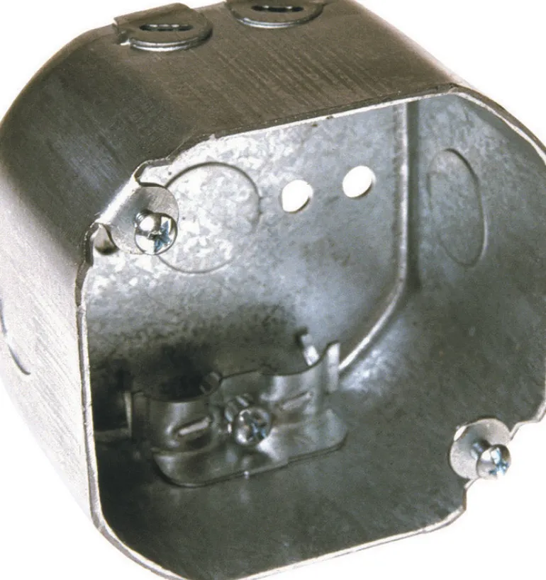 Raco 21-1/2 cu in Octagon Steel 1 gang Junction Box Gray