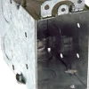 Raco 18 cu in Rectangle Steel 1 gang Outlet Box Gray
