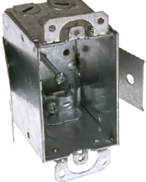 Raco 12.5 cu in Rectangle Steel 1 gang Switch Box Gray