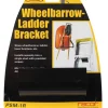 Racor 4 in. H x 4 in. W x 1-3/4 in. D Black Steel Wheelbarrow/Ladder Bracket