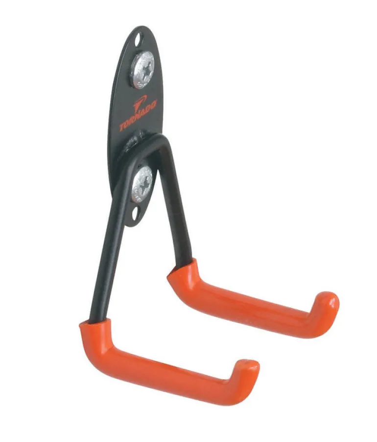 Racor 6-1/2 in. L Rubber Coating Black/Orange Steel U Hook 40 lb. cap. 1 pk