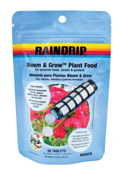 Rain Drip R680cb Bloom & Grow Plant Food Tablets 15-15-15 30 Count