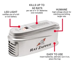 Rat Zapper Reusable Indoor Electronic Large Animal Trap for Rodents