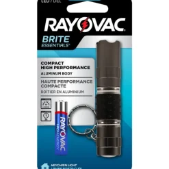 Rayovac Battery Powered Flashlight Torch Light with Key Chain
