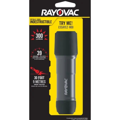 Rayovac Black Workhorse Pro 250 Lumens LED Flashlight