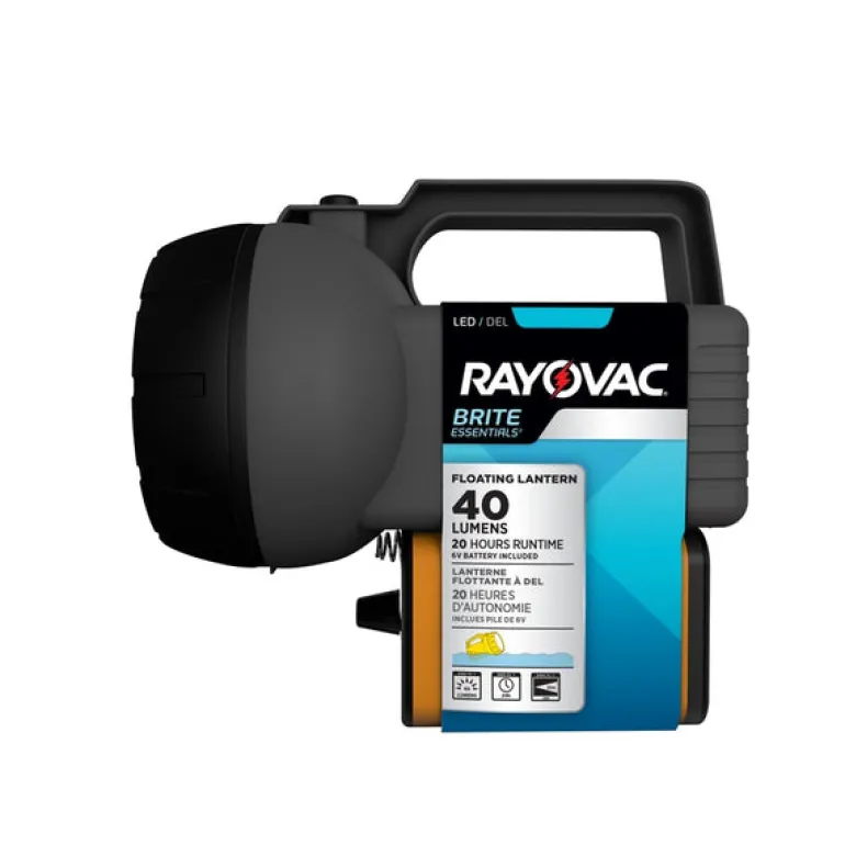 Rayovac Brite Essentials 40 lm Black LED Floating Lantern