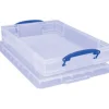 Really Useful Box 4-7/16 in. H x 14 in. W x 18 in. D Stackable Storage Box (Pack of 4)