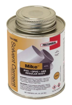 RectorSeal Mike Amber Multi-Purpose Solvent Cement For CPVC/PVC 8 oz