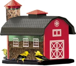 Red Barn Combo Bird Feeder, 7-Lb.