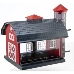 Red Barn Combo Bird Feeder, 7-Lb.