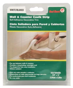 Red Devil 0155 7/8" X 12' White Wall & Counter Caulk Strip