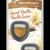 Refresh Your Car Mini Diffusers Spiced Vanilla Scent Mini Car Diffuser 0.2 oz Liquid 2 pk