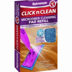 Rejuvenate Click N Clean 17 in. Cleaning Microfiber Mop Refill 1 pk