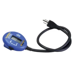 Reliance Blue Rugged Ammeter/Wattmeter Test Range Digital Appliance Load Tester with 26 L in. Cord