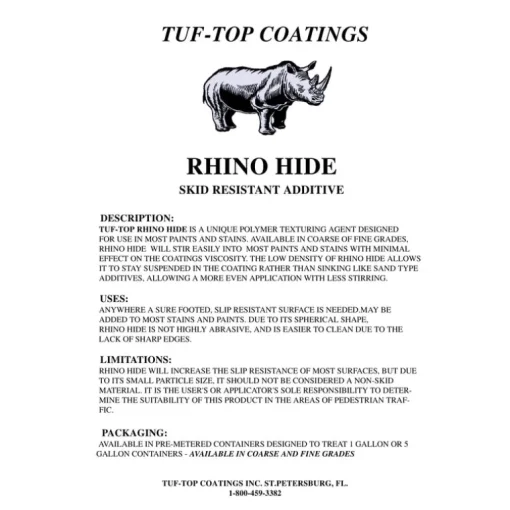 Rhino Hide Indoor and Outdoor Clear Anti-Skid Additive 90 gm