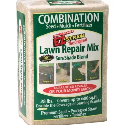 Rhino Seed EZ-Straw Assorted Sun or Shade Seed/Fertilizer/Mulch Repair Kit 28 lb