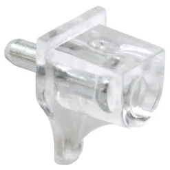 Richelieu Clear Plastic/Steel Shelf Support Peg 5 Ga. 0.8 in. L 10 lb