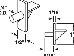 Richelieu Onward Brown Plastic Shelf Support Peg 1 in. L 30 lb