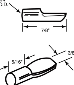 Richelieu Silver Metal Shelf Support Peg 7/8 in. L 22 lb