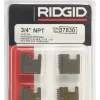 Ridgid Alloy Steel SAE Pipe Threading Die 3/4 in. 4 pc