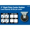 RIGID CASTER W/PLT 90LB