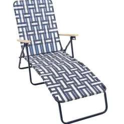 Rio Brands Silver Steel Frame Foldable Chaise Lounge