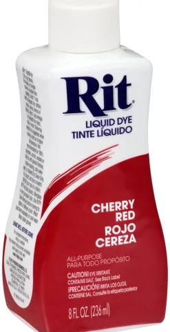 Rit 88230 8 Oz Cherry Red Liquid Dye (Pack of 12)