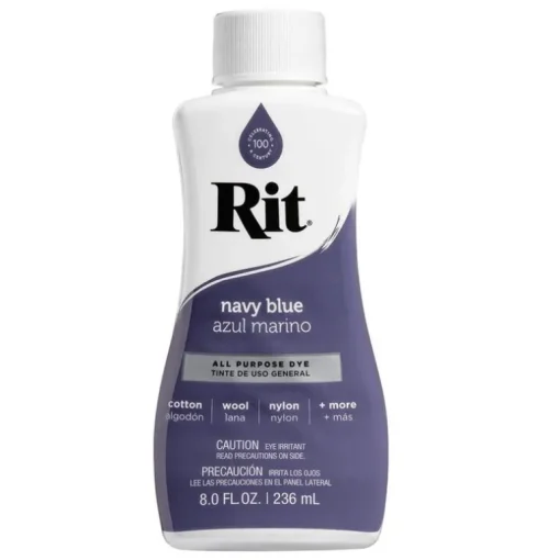 Rit 88300 8 Oz Navy Blue Liquid Dye (Pack of 12)