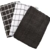 Ritz Black Cotton Kitchen Towel 3 pk (Pack of 3)