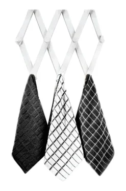 Ritz Black Cotton Kitchen Towel 3 pk (Pack of 3)