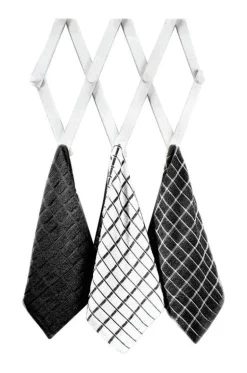 Ritz Black Cotton Kitchen Towel 3 pk (Pack of 3)
