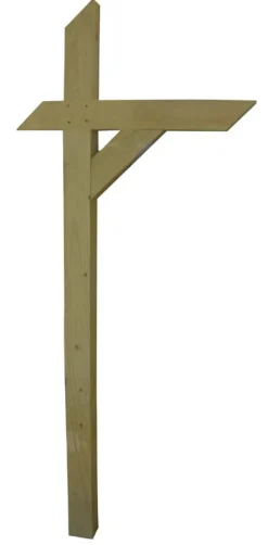 Rocky Top 72 in. Natural Green Pressure Treated Pine Mailbox Post