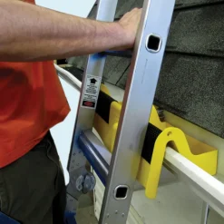 Roofers World Ladder Mount Plastic Polymer Yellow Ladder Stabilizer 1 pk
