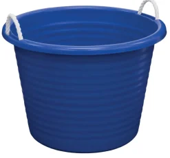 Rough & Rugged 17 gal. Blue Rope Handle Tub (Pack of 6)
