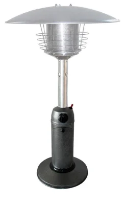 Rta International Tabletop Heater 11000 Btu 38 " Tall Hammered Silver