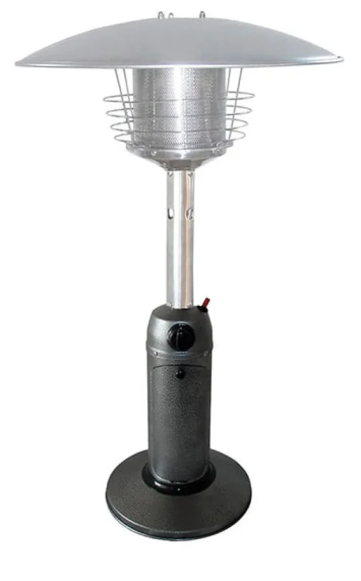 Rta International Tabletop Heater 11000 Btu 38 " Tall Hammered Silver