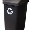Rubbermaid 12.5 gal. Black Recycler Wastebasket (Pack of 6)