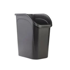 Rubbermaid 9.4 gal. Black Resin Under Counter Wastebasket