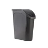 Rubbermaid 6.4 gal Black Resin Under Counter Wastebasket
