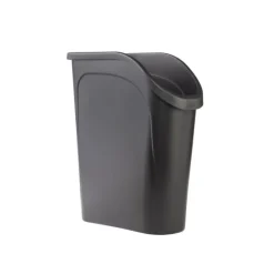 Rubbermaid 6.4 gal Black Resin Under Counter Wastebasket
