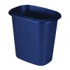 Rubbermaid 1.5 gal. Blue Open Top Wastebasket (Pack of 6)