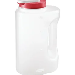 Rubbermaid 1 gal. Plastic Round Clear Mixing Bottle