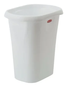 Rubbermaid 3 gal. White Open Top Wastebasket (Pack of 8)