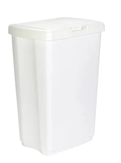 Rubbermaid 13.25 gal. White Spring Top Wastebasket (Pack of 6)